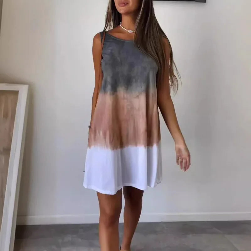 Tie Dye Sleeveless Dress
