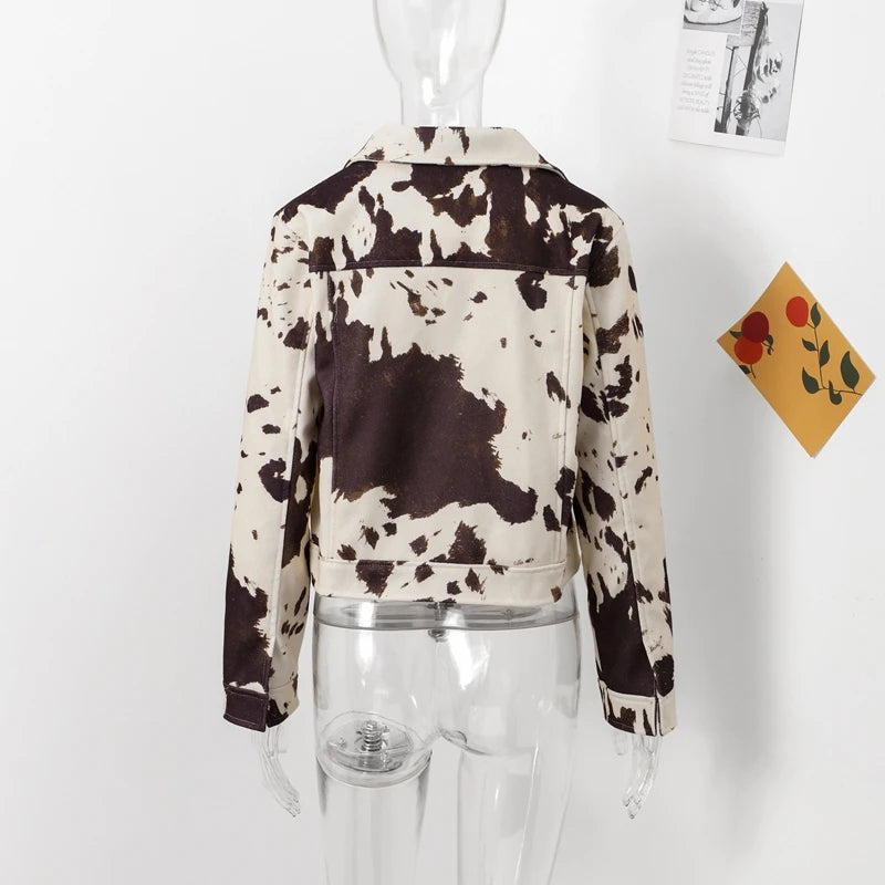 Spotted Style Vintage Short Jacket