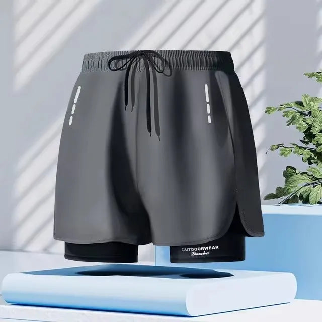 Aloe Wave Two Layer Swim Shorts Rich Allure