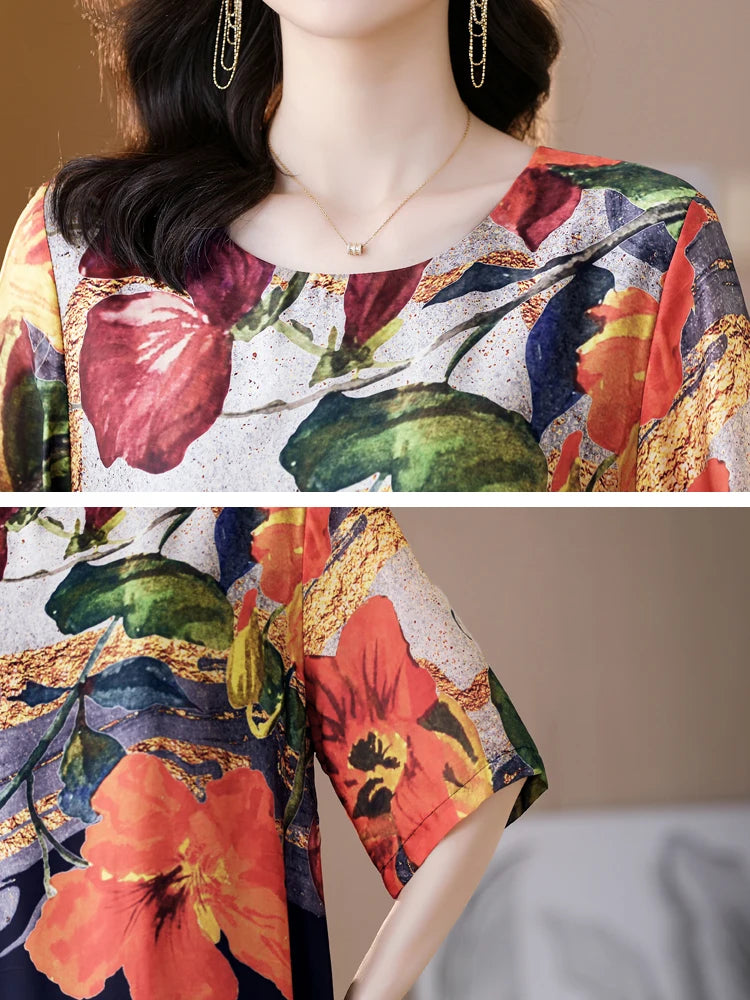 Serenity Bloom Luxe Midi Dress