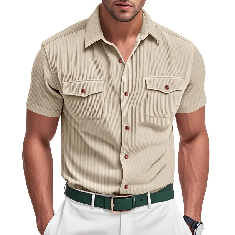 Men’s Corduroy Safari Shirt Rich Allure