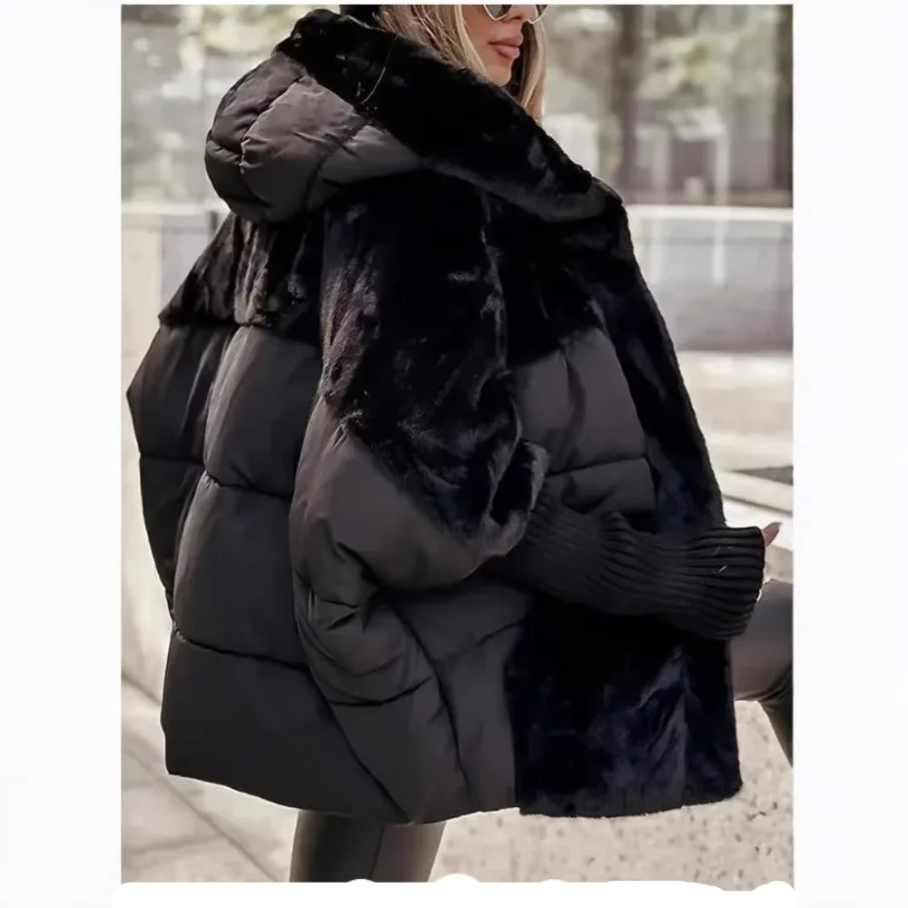 Frost Glow Hooded Down Jacket