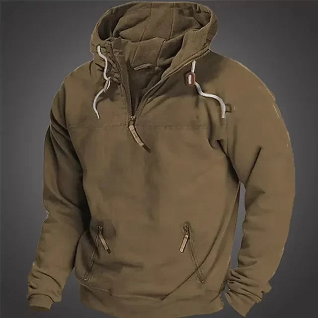 Thick Solid Hooded Men's Hoodie