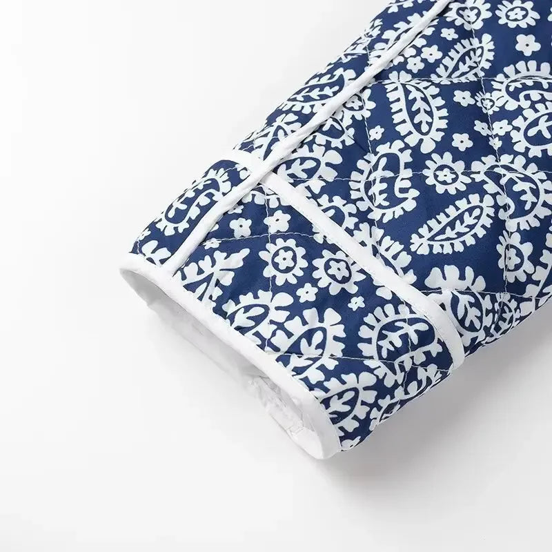 Canvas Charm Printed Patchwork Jacket