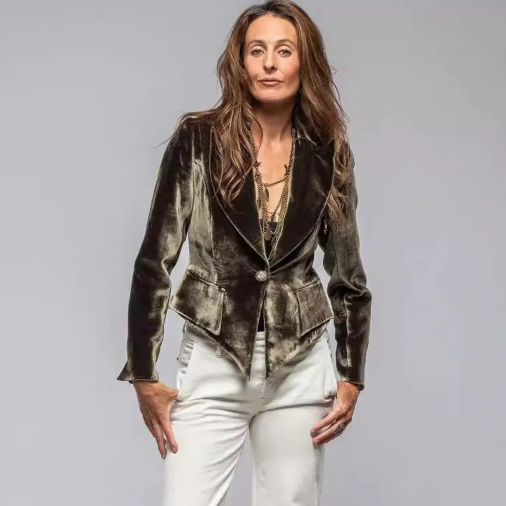 Canary Charm Slim Fit Blazer