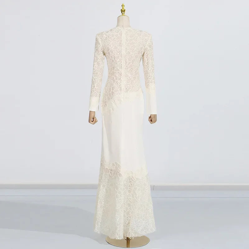 Lace Enchant Vintage Mermaid Gown