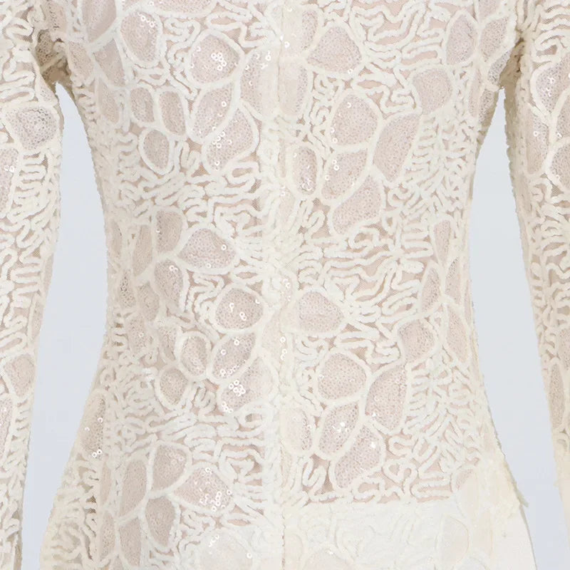 Lace Enchant Vintage Mermaid Gown
