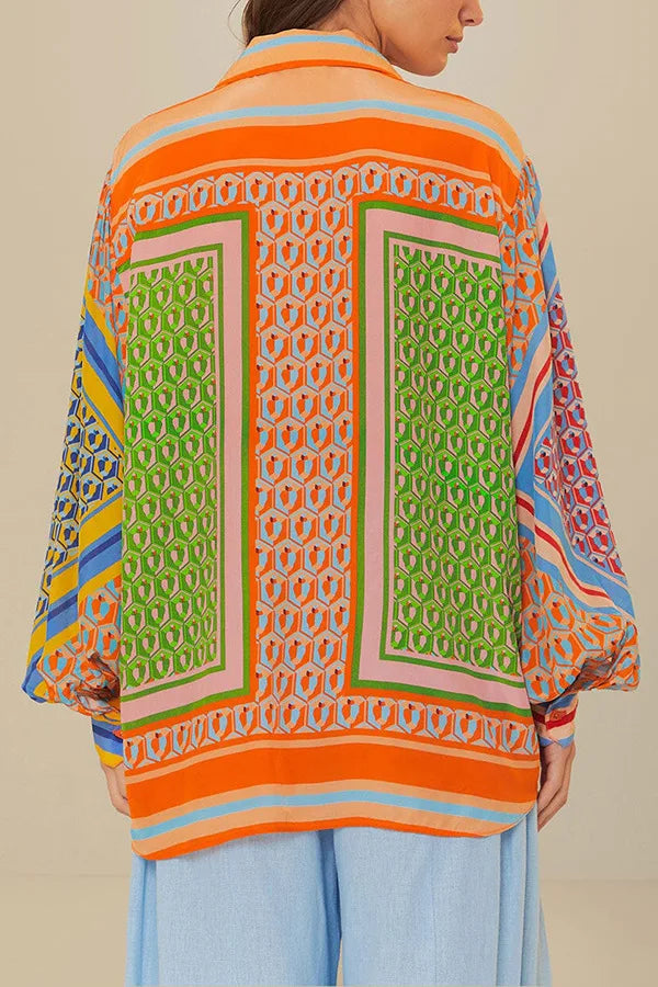 Lush Escape Printed Shirt Set