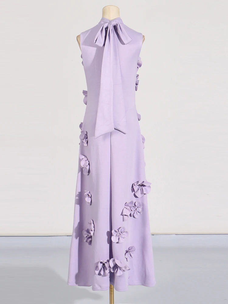 Lace Luxe Patchwork High Waist Dress