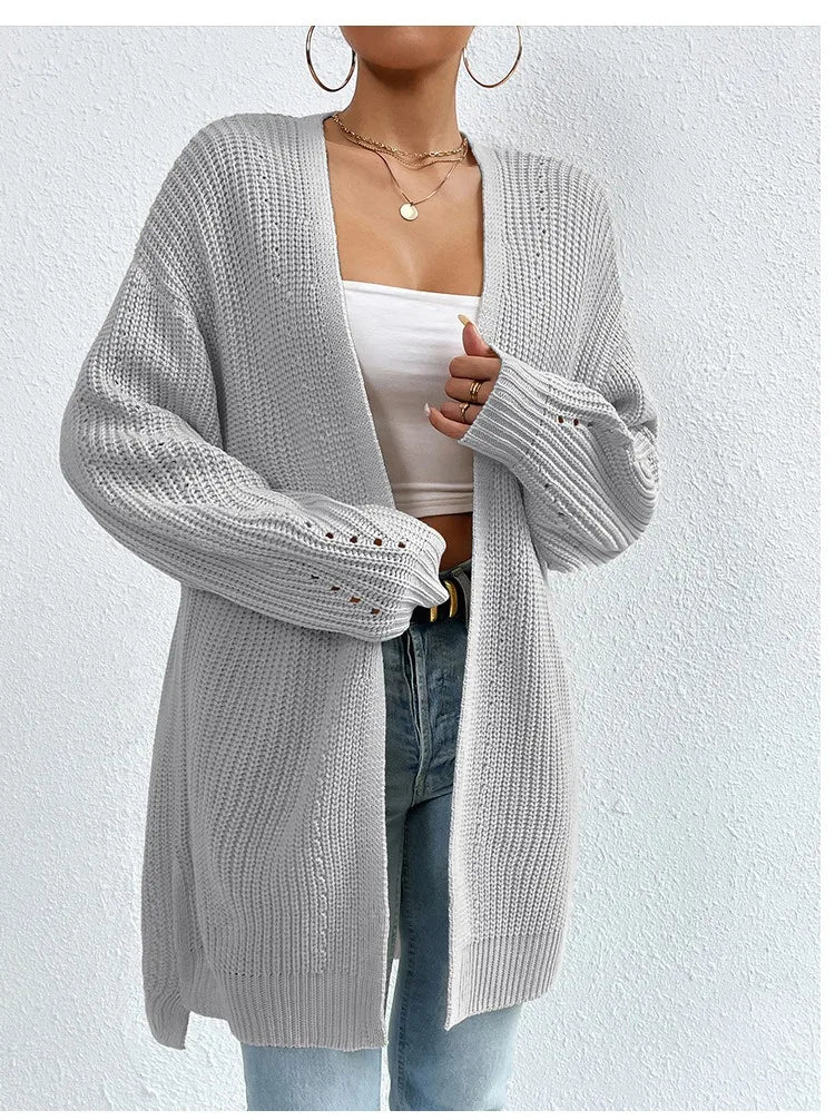 Luxe Ease Long Summer Knit Cardigan