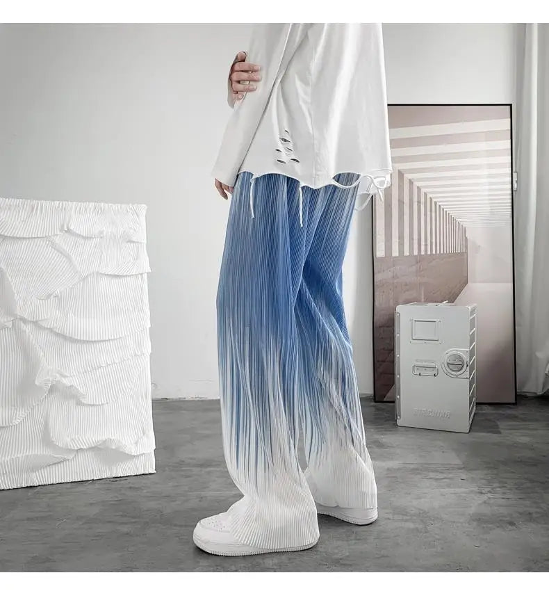 Silken Flow Harajuku Wide Leg Pants