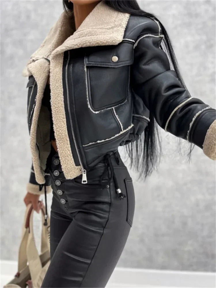 Gothic Zipper Crop Jacket