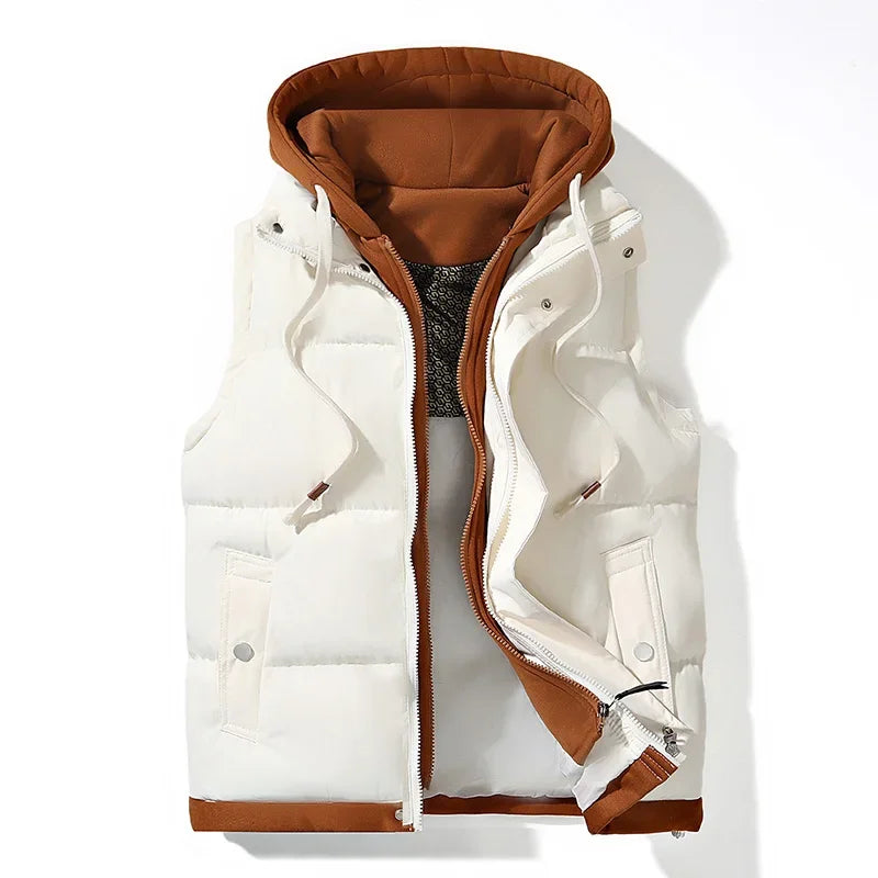 Style Hooded Cotton Vest Jacket