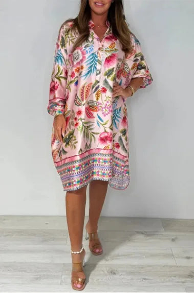 Boho Luxe V-Neck Beach Midi Dress