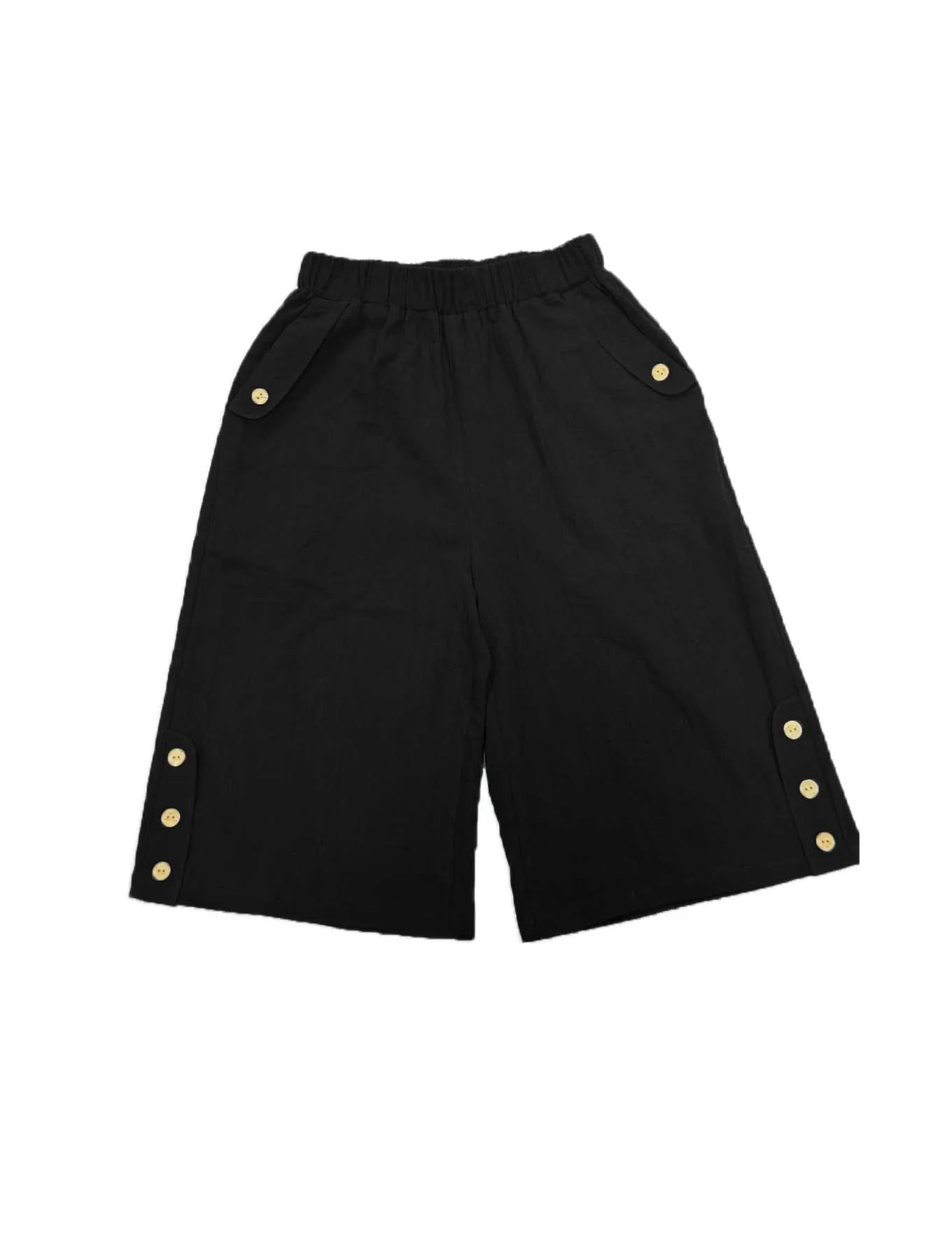 Solid Color Straight Leg Shorts