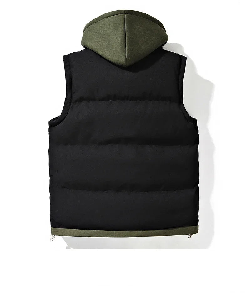 Style Hooded Cotton Vest Jacket