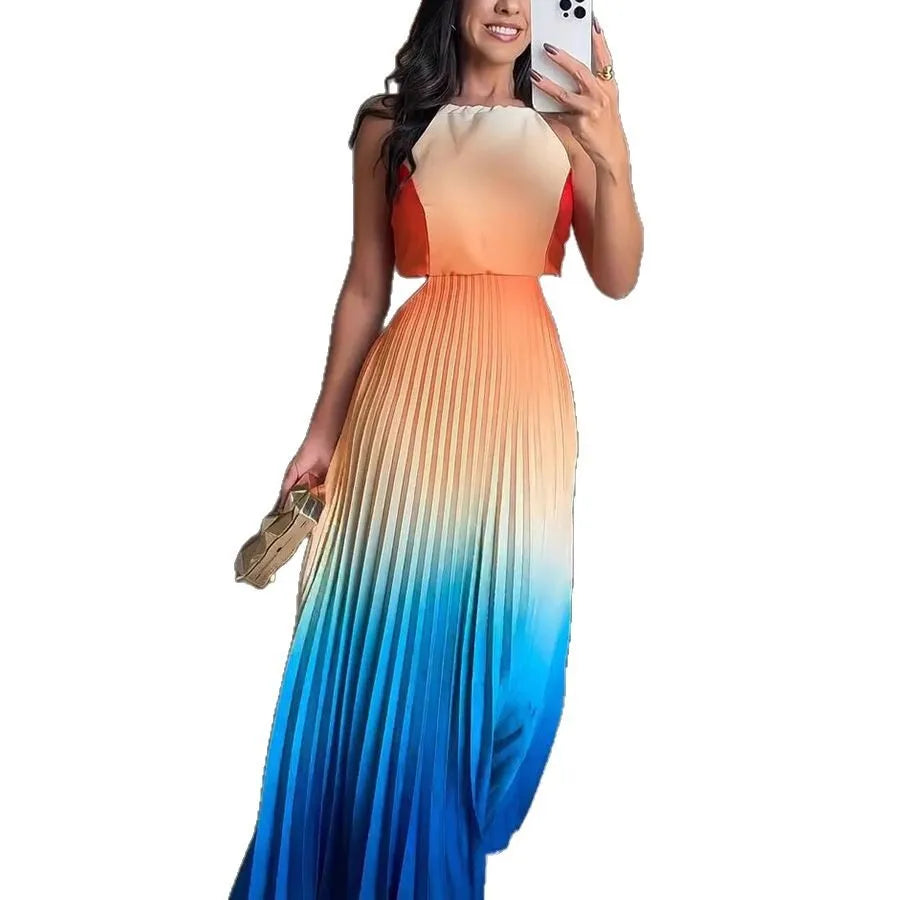 Elegance Flow Sleeveless Maxi Dress