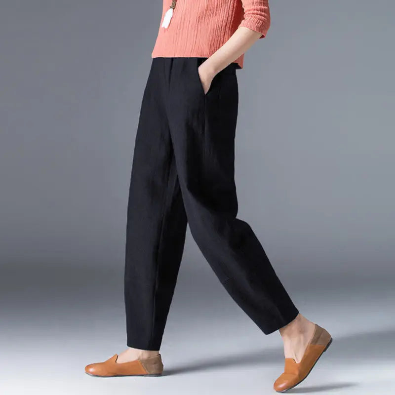 Breezy Ease Cotton Harem Pants
