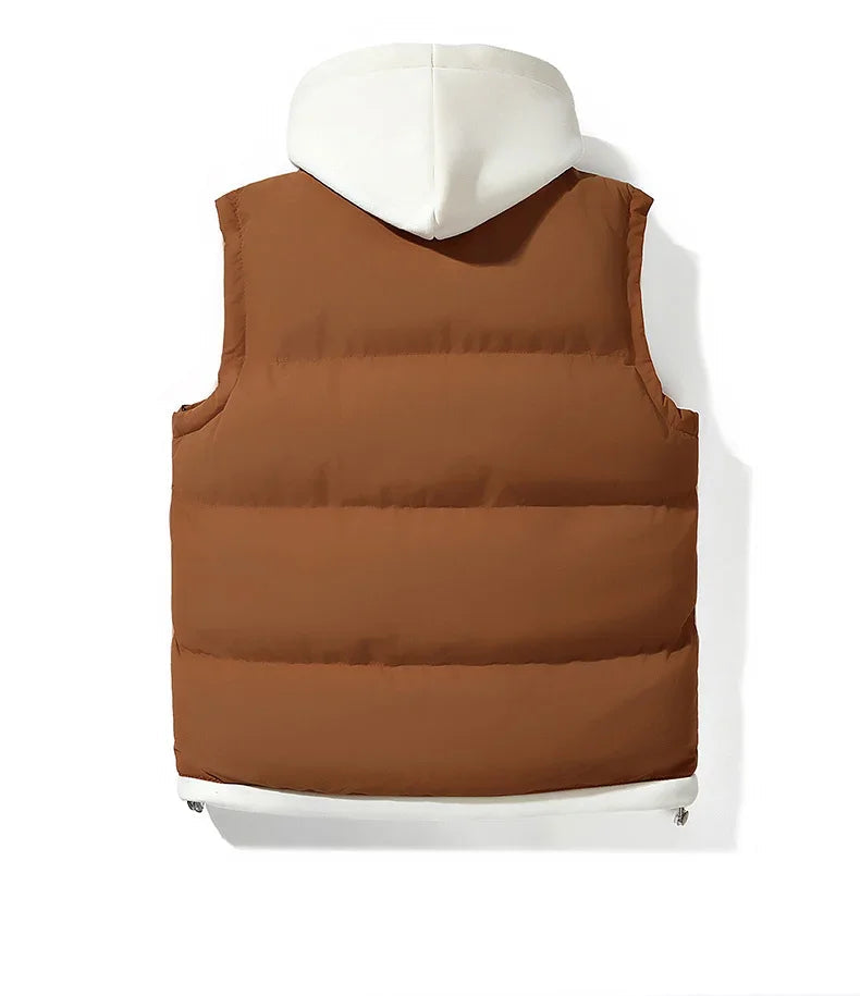 Style Hooded Cotton Vest Jacket