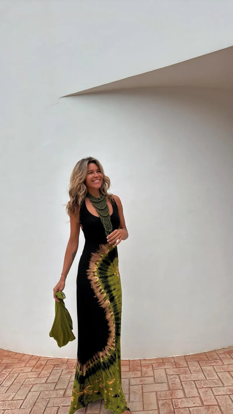 Lace Whisper Printed Spring Dress