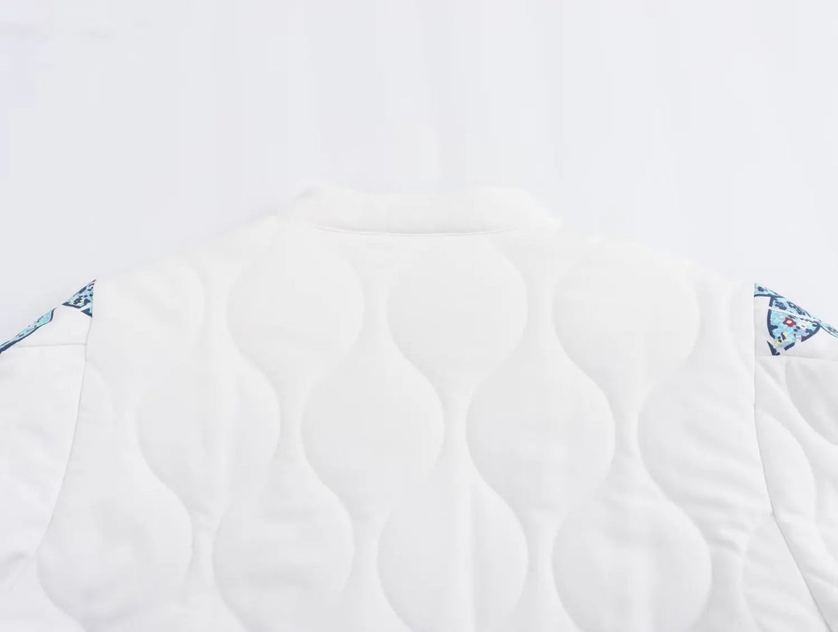 BloomNest Quilted Bomber Jacket Rich Allure