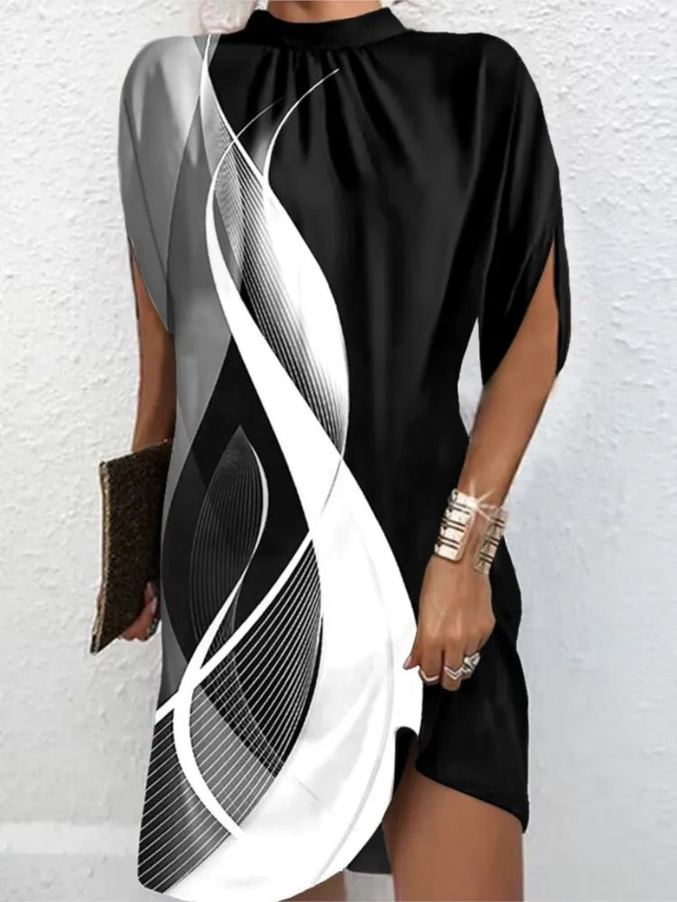 Twilight Swirl Batwing Mini Dress