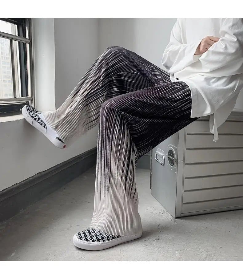 Silken Flow Harajuku Wide Leg Pants
