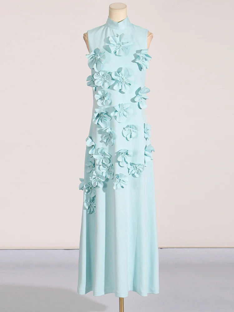 Lace Luxe Patchwork High Waist Dress