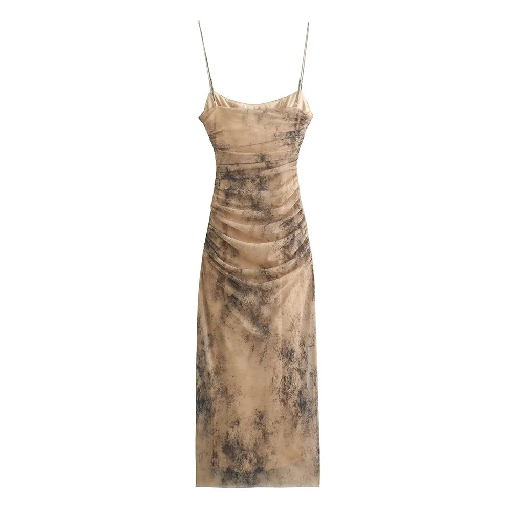 HazeGlam Gradient Backless Slip Dress