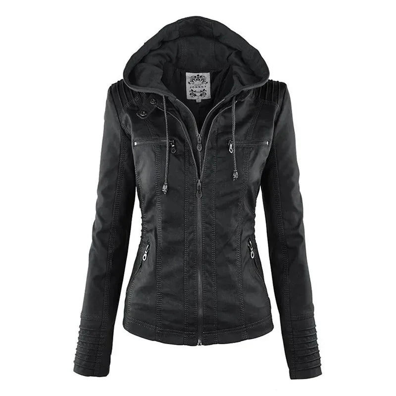 Luxe Rider Faux Leather Moto Jacket
