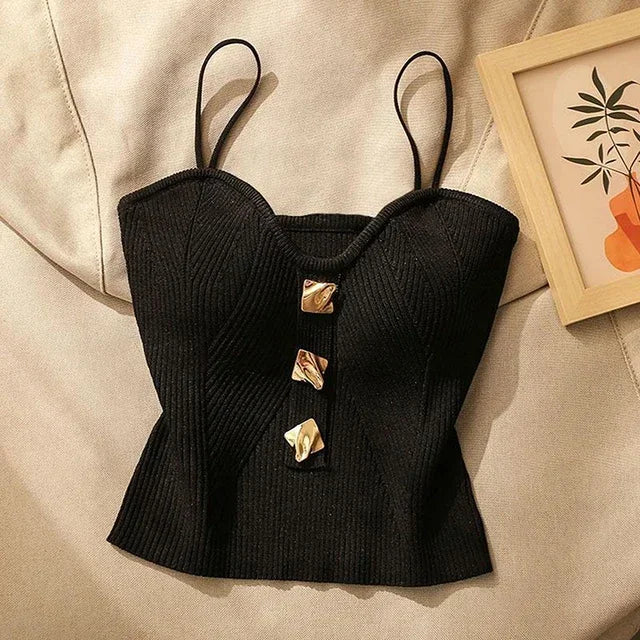 French Style Cross-Knit Camisole