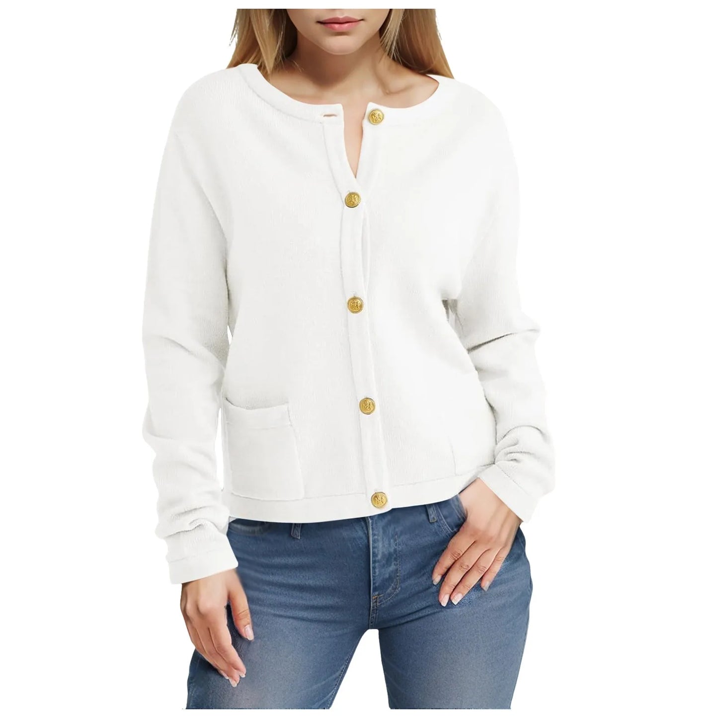 Cozy Button-Down Knit Cardigan