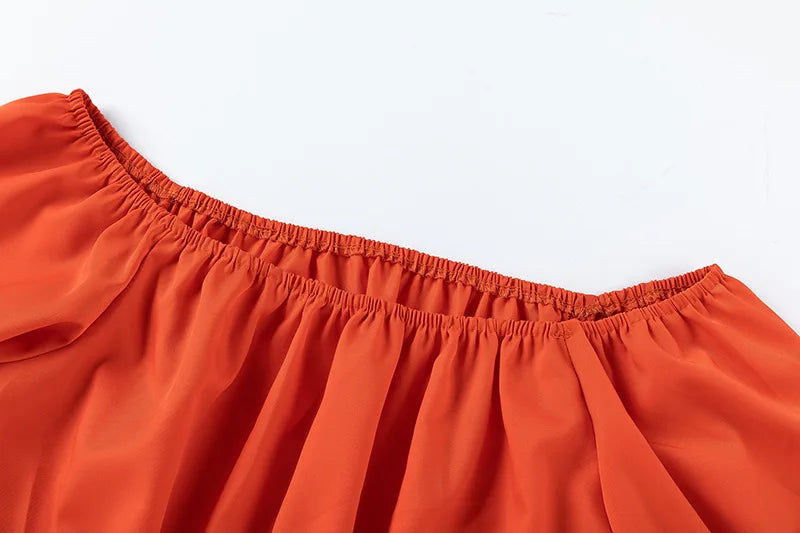 Luxe Curve One-Shoulder Pants Set