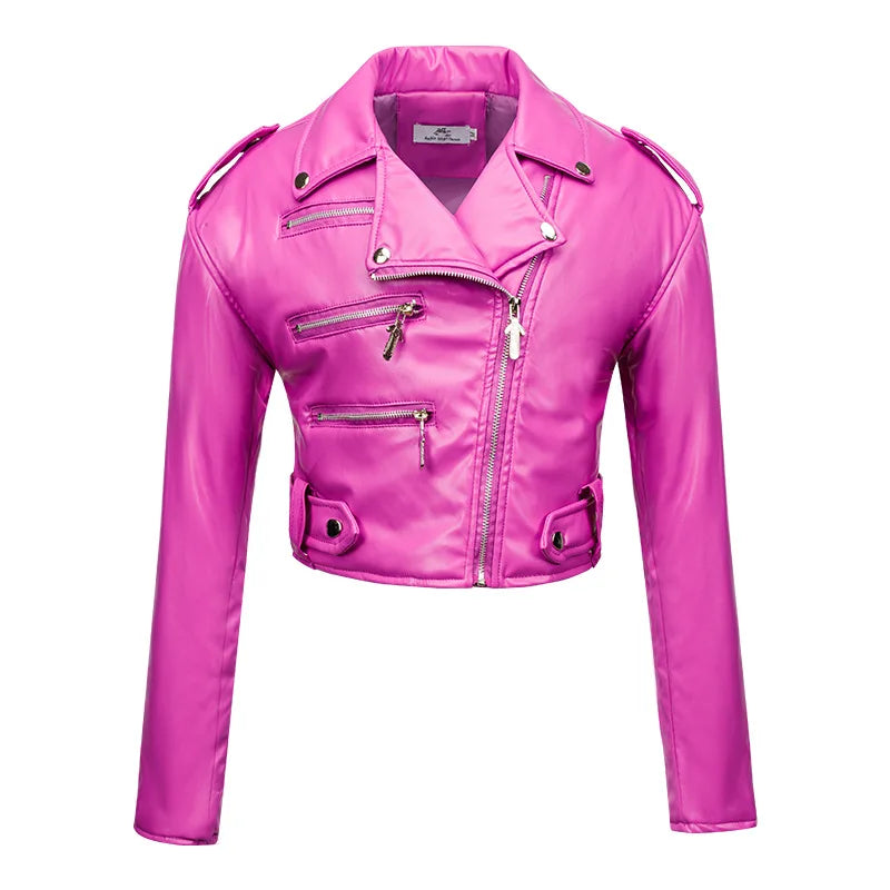 Moto Chic Slim Leather Jacket