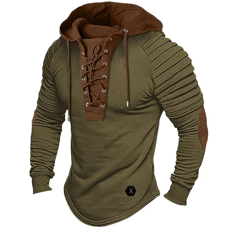 Urban Flex Pleated Hood Tee Rich Allure