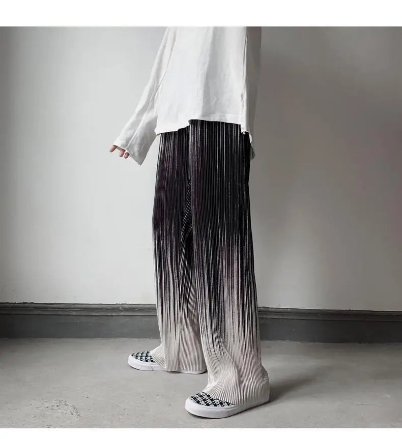 Silken Flow Harajuku Wide Leg Pants