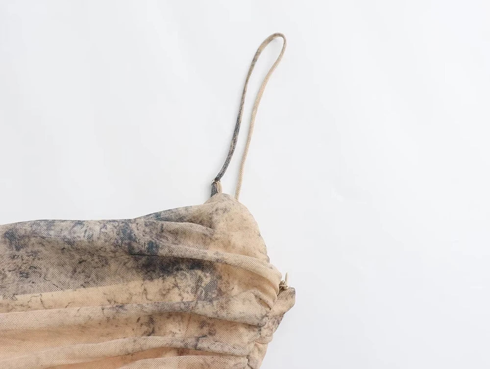 HazeGlam Gradient Backless Slip Dress