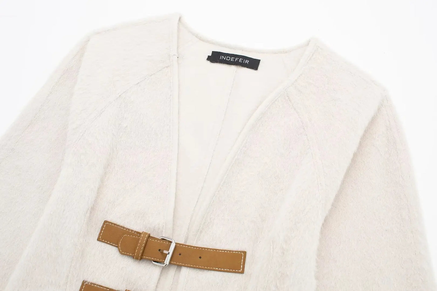 Buckle Wool Blend Coat