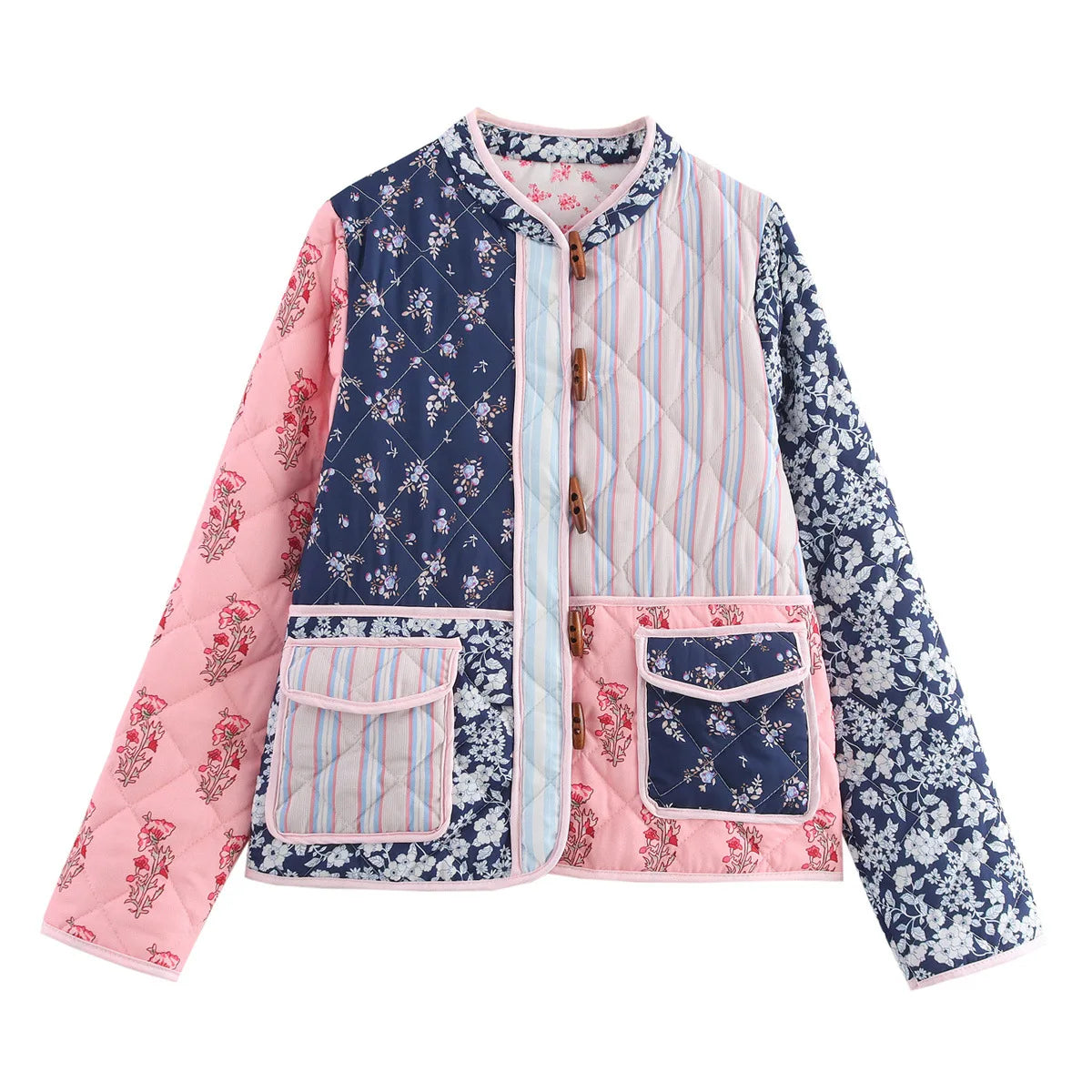 Blossom Muse Patchwork Cotton Jacket