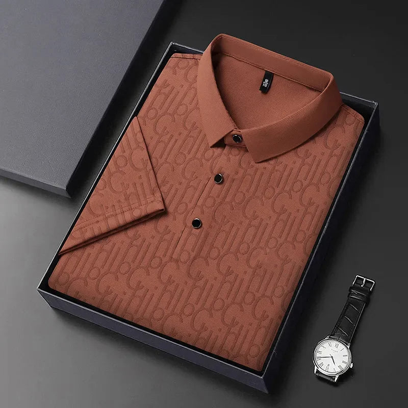 Printed Business Casual Polo