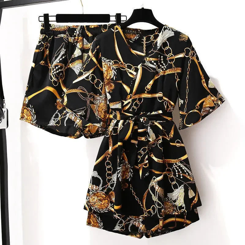 Bloom Essence Chiffon Suit Set
