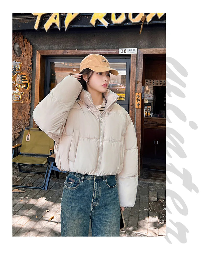 Snow Petal Short Padded Winter Jacket
