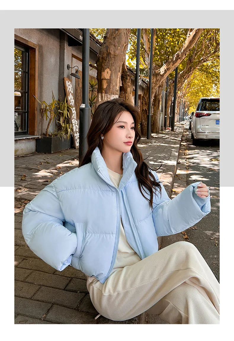 Snow Petal Short Padded Winter Jacket