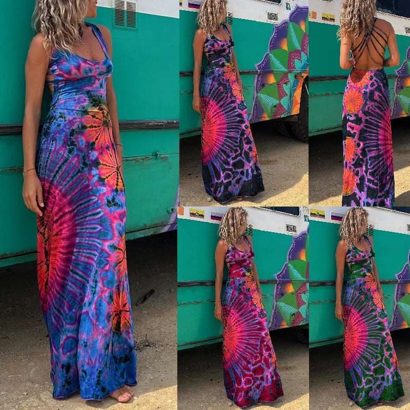 Lace Whisper Printed Spring Dress