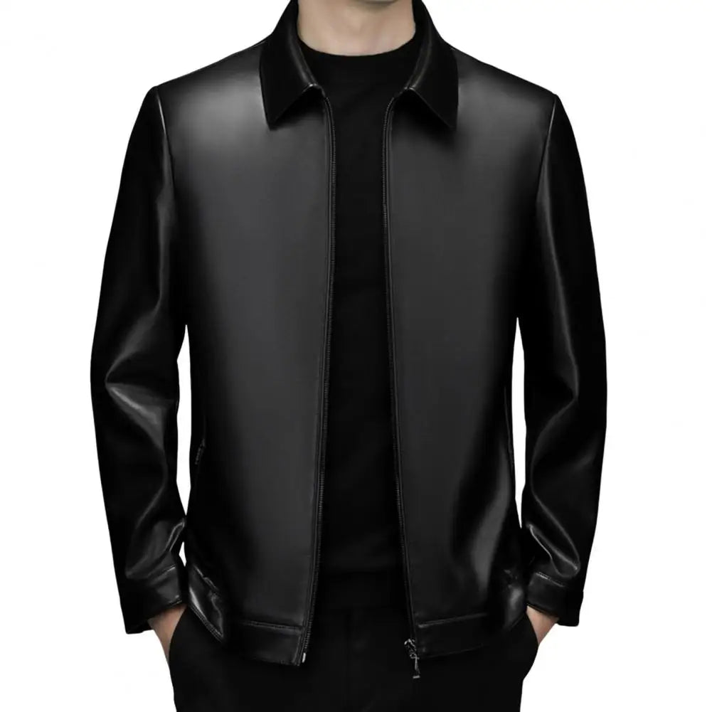 Urban Edge Faux Leather Zip Jacket
