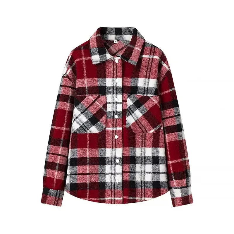 Elegant Single-Button Woolen Coat