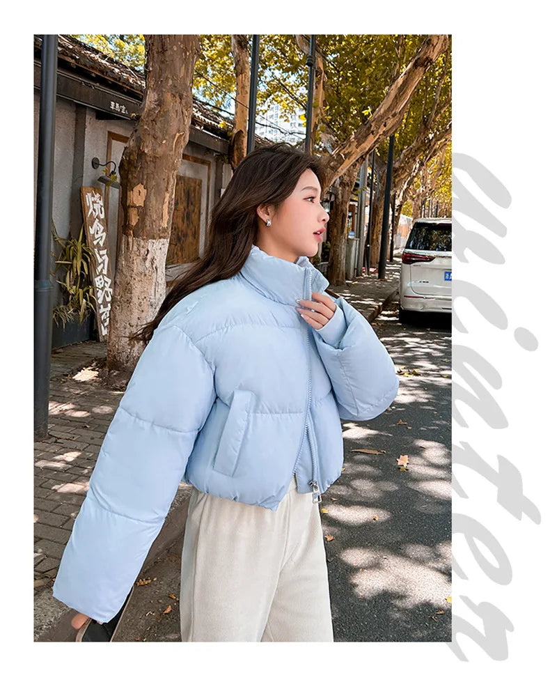 Snow Petal Short Padded Winter Jacket