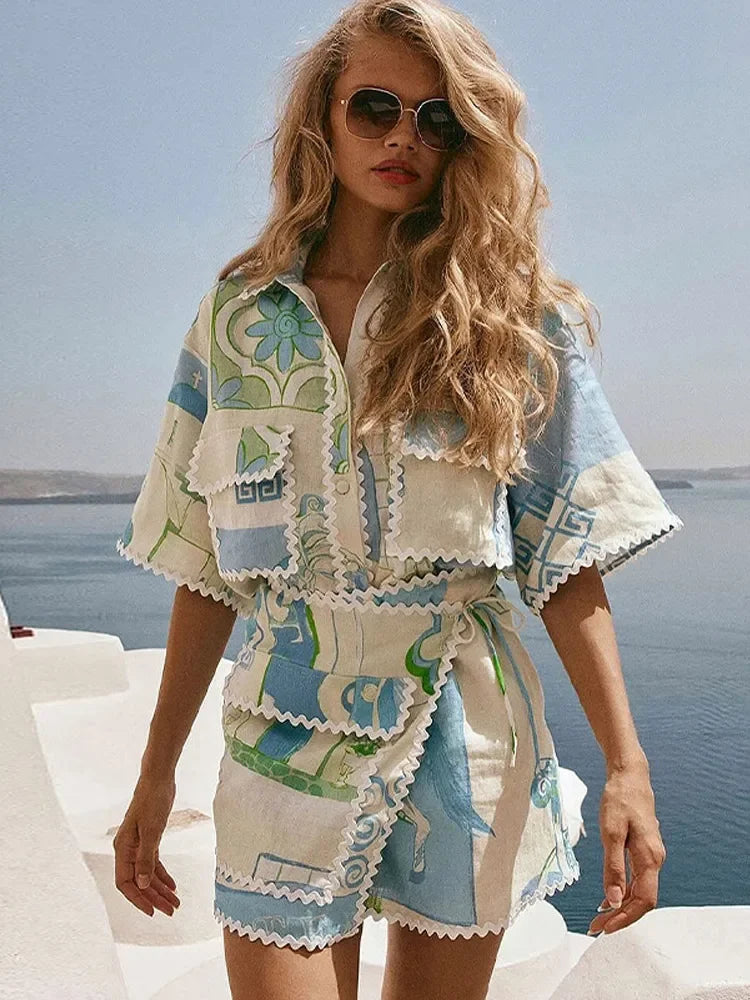 Tide Bloom Irregular Beach Set