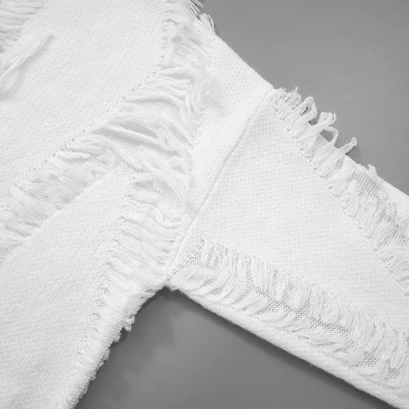 Chic Tassel Patch Sweater