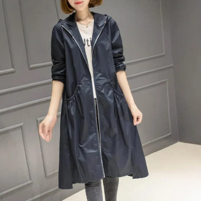 Hooded Slim Fit Trench